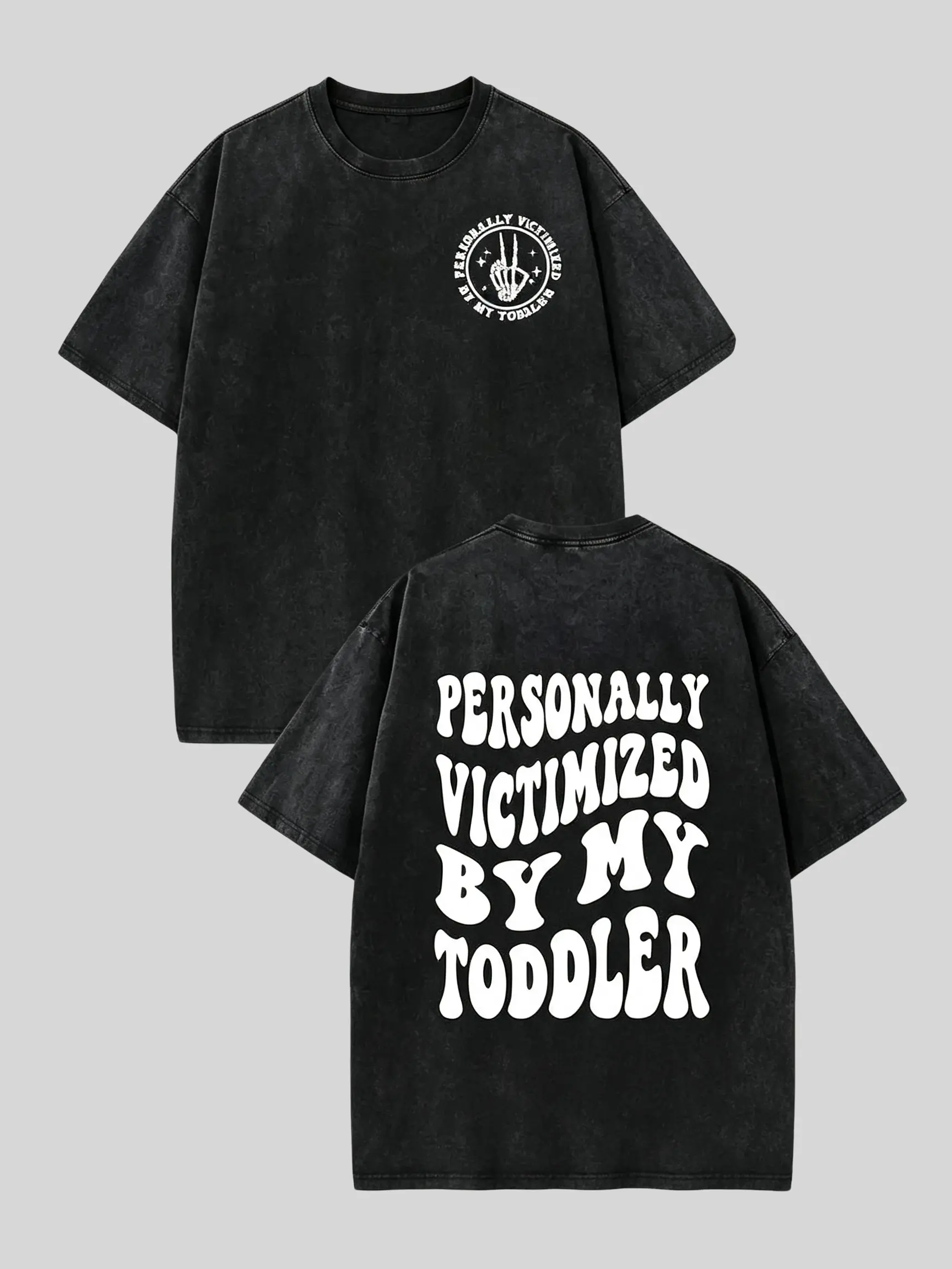 Men's oversized printed T-shirt, retro washed short-sleeved loose casual cotton top, decorated with an ironic skull print, suitable for everyday wear, short-sleeved top. Menswear Tshirt Streetwear Crewneck