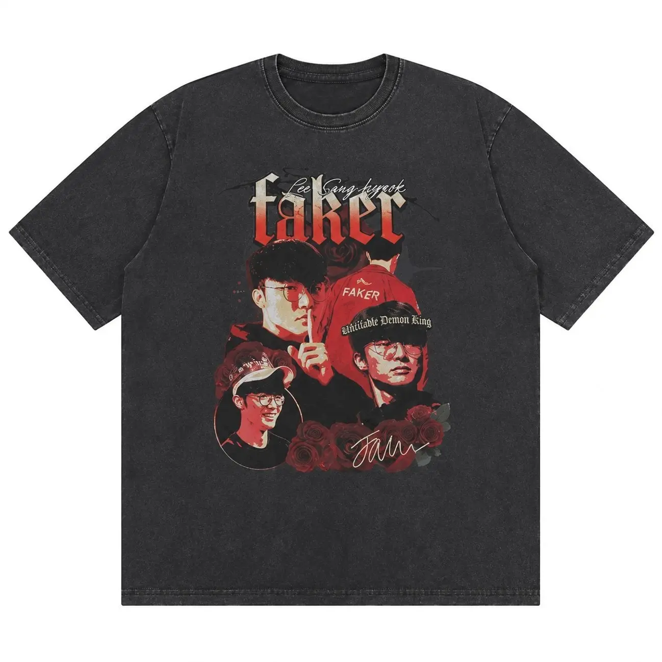 T1 LOL member homeground wash shirt, T1 Faker, T1 Doran, T1 Oner, T1 Peyz, T1 Keria, Gift for Faker's  fan, 2026 League of Legends World Championship shirt O68