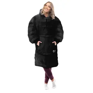 Black wearable weighted blanket