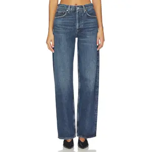 AGOLDE Arc Loose Wide Jeans in Shortwave