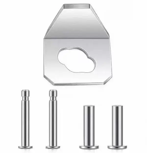 Heavy Duty Steel Screen Door Closer Kit (5-Count) with 1 Iron Sheet, 4 Pins, Andersen Compatible for Emco, Larson 40201, Pella Doors
