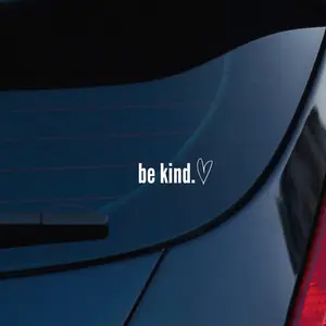 Be Kind Vinyl Decal Inspirational Sticker, Waterproof, Weatherproof Laptop, Car, Tumbler Decal, Oracal 651 Vinyl Transfer 6