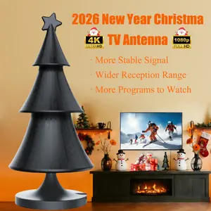 TV Antenna - 2026 Updated 4K HD Digital Antenna, Long Range Reception with 360° Signal Amplifier, Perfect Christmas Gift for Home & RV, Easy Installation & Weatherproof, Outdoorfun RV TV Antenna TikTokShop Christma Style