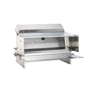 25lb Automatic Metal Treadle Chicken Feeder - Outdoor Use, Rainproof
