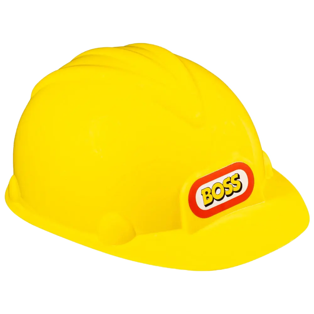 Kids Yellow Construction Hard Hat – Realistic Dress-Up Safety Helmet for Pretend Play Fun Costume Accessory - Perfect Gift For Kids