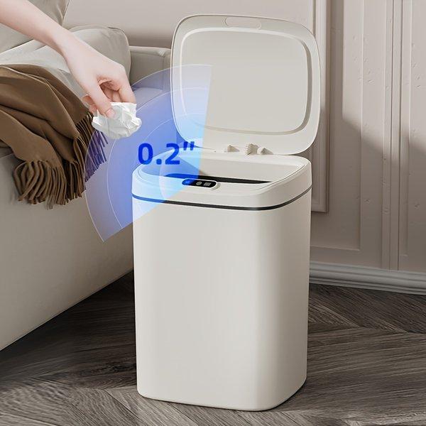 Hands Free Smart Trash Can Motion Sensor Auto Sealing Lid Odor Blocking Touchless Operation Easy Clean Durable for Bathroom Office Home