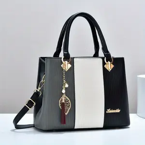 Women’s Color Block Mom Tote Bag Large Capacity Handbag Fashion Commuter Shoulder Crossbody Bag for Everyday Use, Crossbody Bags For Women, Women's Tote Bags