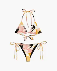 DomiSherbet Bikini, Floral Aesthetic, Y2K Clothing Swimwear