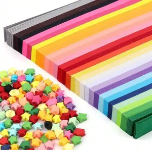540/1030 Sheets Of Star Origami, 27 Colors Of Star Paper Strips, Double-Sided Origami, Solid Color Lucky Star Decorative Paper Strips, DIY, Colorful Paper Scraps, Stars,