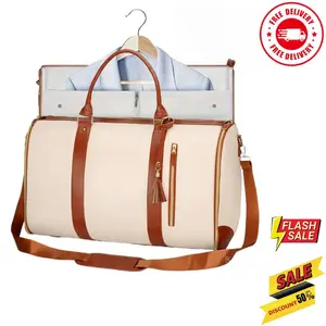 4-in-1 Convertible Garment Duffel Bag | Travel Carry-On with Shoulder Strap & Shoe Compartment for Men & Women