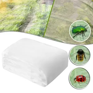Garden Netting Ultra Fine Mesh Mosquito Netting Plant Covers, White Bird Netting Barrier Greenhouse Row Cover Protect Fruits Flower Vegetables From Birds Deer & Squirrels