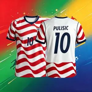 2026 Men's Home #10 Pulisic Short-Sleeve Soccer Jersey - Breathable