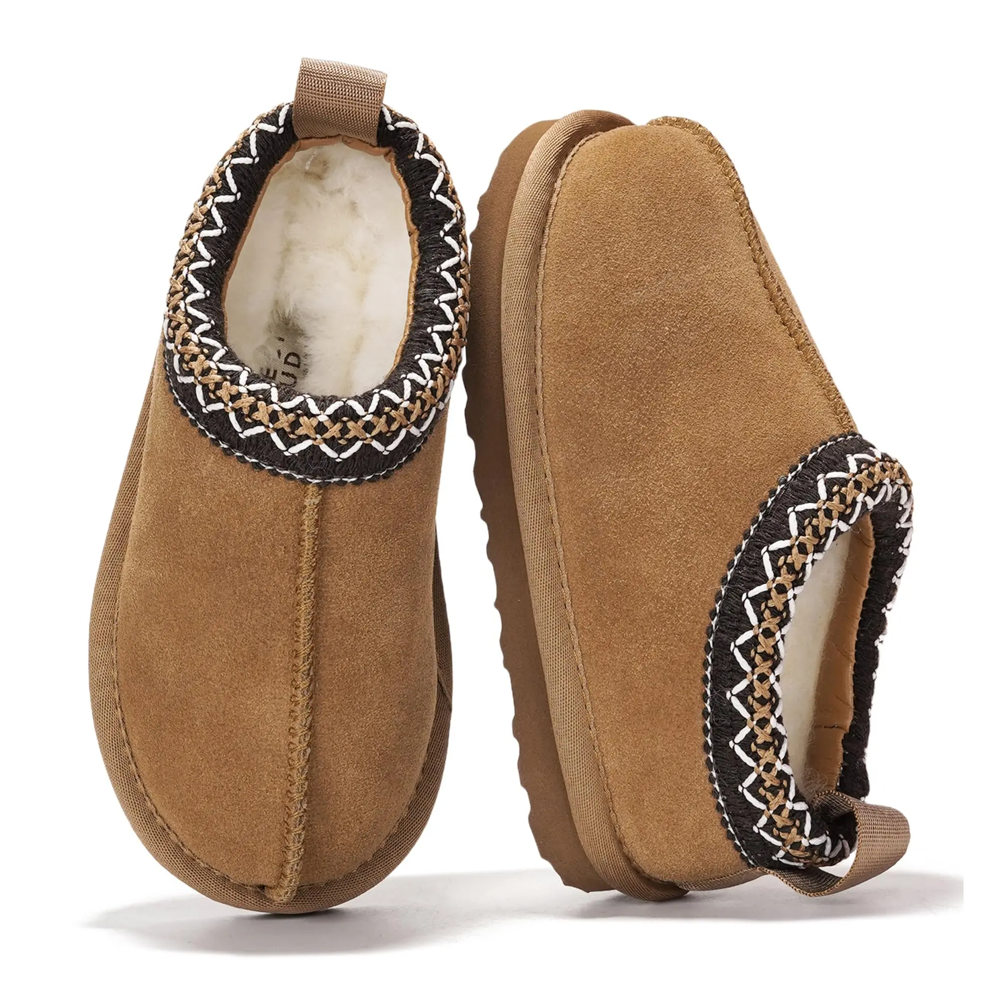 Project Cloud Kids Slippers | Australian Sheepskin | Memory Foam Insole | Lightweight | Non-Slip Girl Footwear - Dreamwarm