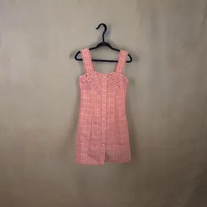 Sleeveless Embroidered Mini  Dress