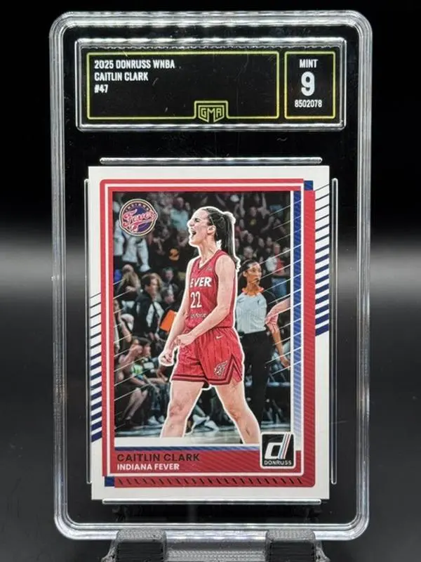 2025 Panini Donruss WNBA Basketball Card #47 Caitlin Clark Indian Fever Graded Mint 9