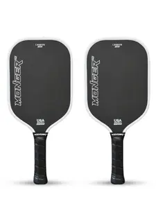 Monger 16mm Carbon Power Pro Gen 2 Pickleball Paddle Set (2 Pack) – Thermoformed T700 Toray Carbon Fiber White