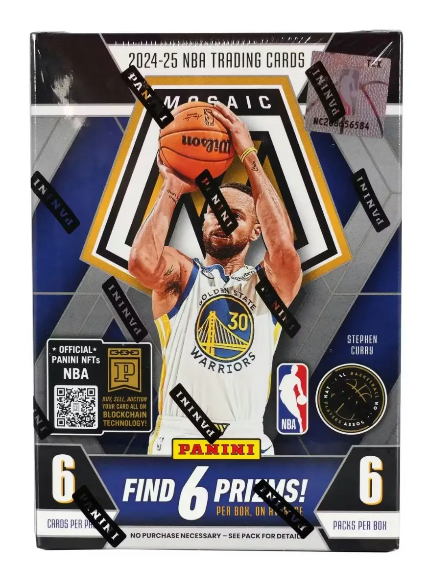 1 (ONE) 2024/25 Panini Mosaic Basketball 6-Pack Blaster Box 1 (ONE) 2024/25 Panini Mosaic Basketball 6-Pack Blaster Box