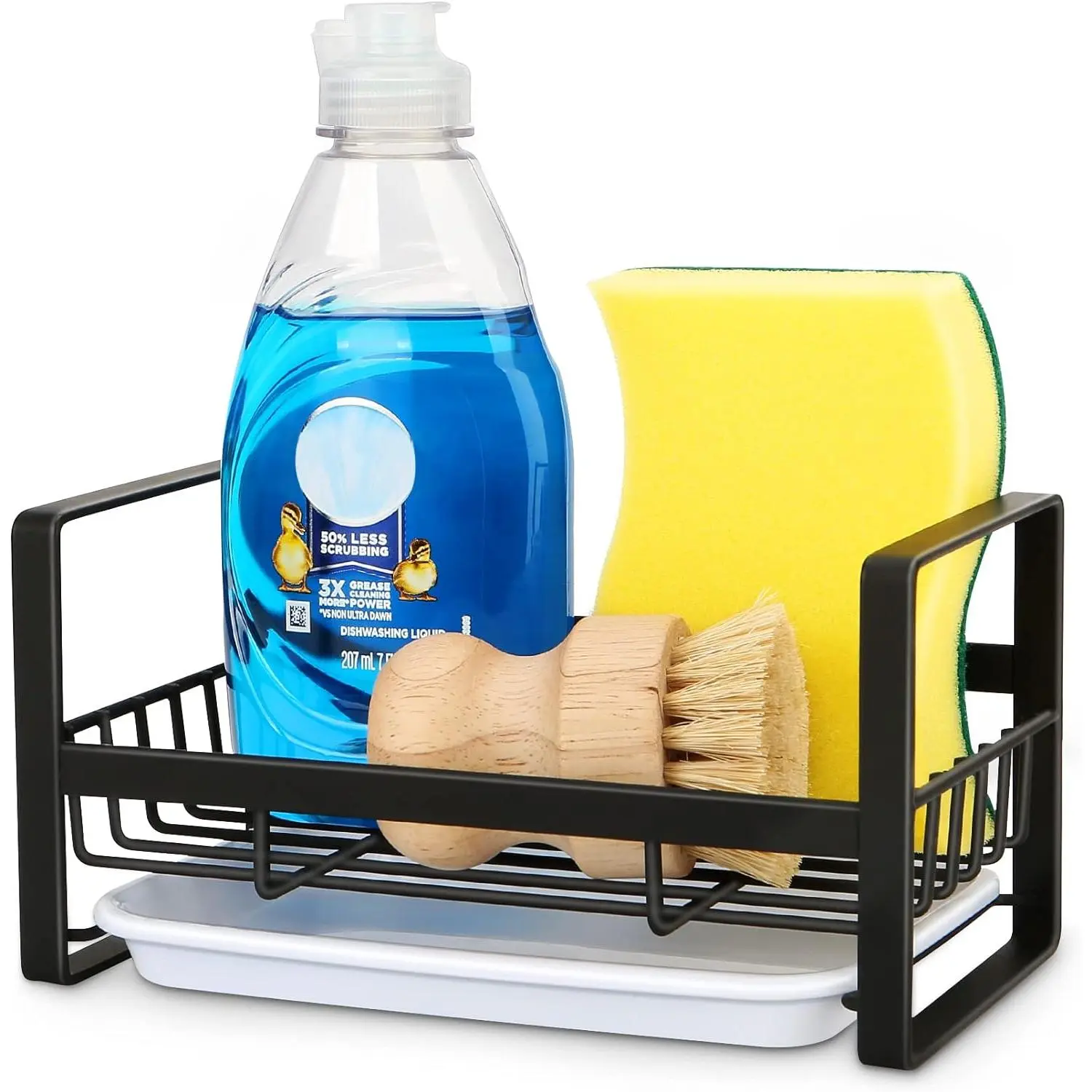 Kitchen Sink , Sponge Holder for Kitchen Sink,Kitchen Sink Organizer,Kitchen Sponge Holder,Dish Sponger Holder,Dish Soap Holder Black