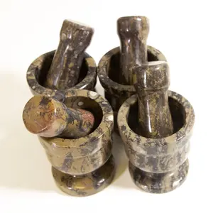 Brown Orthoceras Mortar and Pestle- Mini