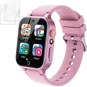 F-WBA17  Kids Smart Watch Girls Gift for Girl Aged 6-12, HD TouchScreen Kids Watch with 26 Games Video Camera Music Pedometer Audiostory Learn Card Educational Toys Birthday Gifts for Girls Ages 5 6 7 8 9