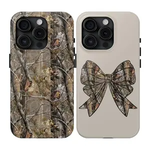 Realtree Camouflage Matching Phone Cases Compatible with iPhone 17, 16, 15, 14, 13, 12, 11 Pro Max Pro Plus, and Samsung Galaxy S25, S24, S23 Ultra, Durable, Impact-Resistant, Glossy Finish, Great for Holiday Gifts