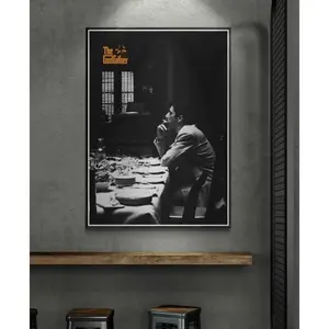 The Godfather Michael Corleone Poster – Minimalist Vintage Wall Art, Classic Home Decor