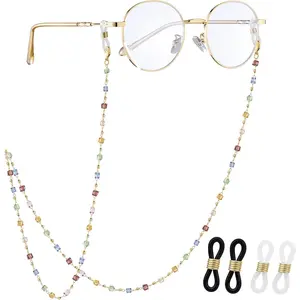 Eyeglasses Chain for Women, Natural Crystal Glasses Chain Sunglasses Holder Necklace Eyewear Strap Reading Lanyard