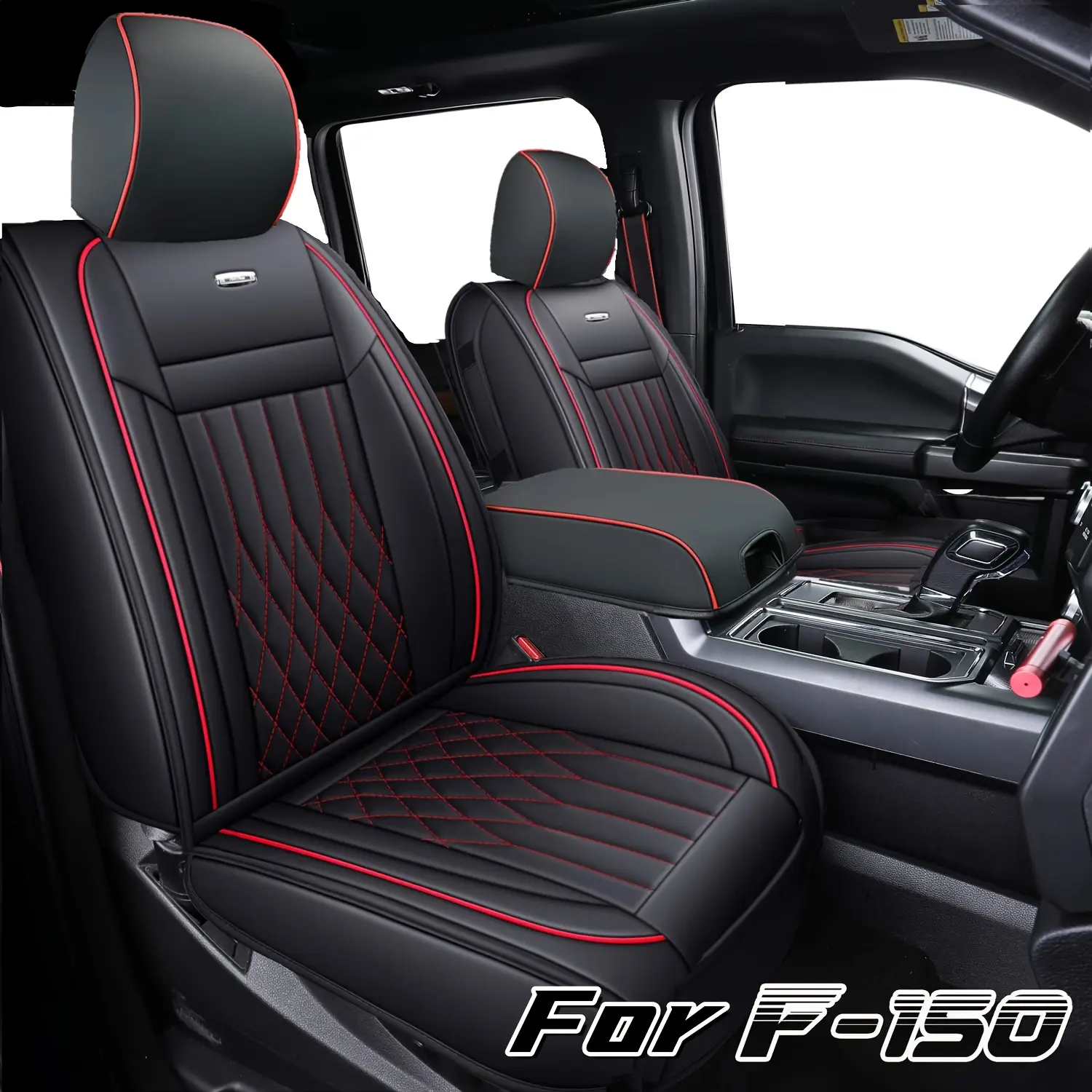 Ford F150 Seat Cover F250 F350 F450, Waterproof Ford F150 Truck Seat Covers Fit for 2015-2026 F150 and 2017-2026 F250 F350 F450 Seat Protectors Cushion Car Seat Decorative
