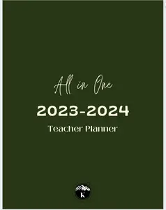 Customizable All in One Teacher Planner 23-24 Digital or Printed Planner!