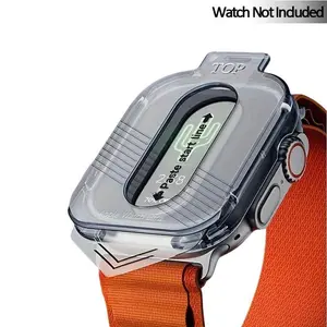 HD Clear Full Coverage Tempered Glass Watch Screen Protector, 1 Count Screen Protective Cover Auto-alignment Installation Kit for Apple Watch Ultra 2 49mm Protection Smart Watch Accessories