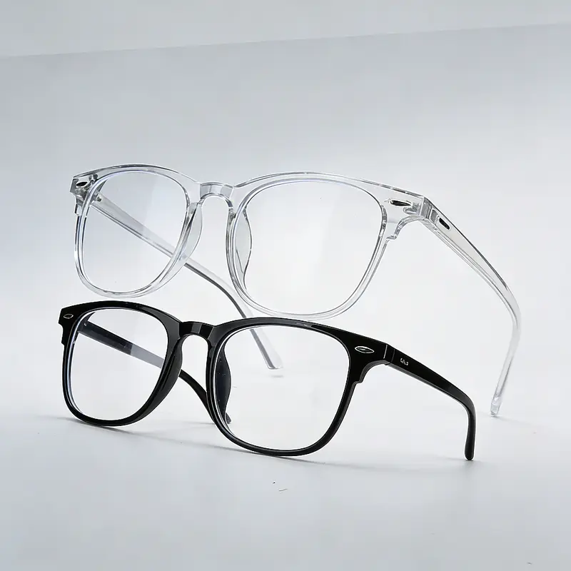 2026 Unisex Fashion Anti Bluelight Glasses - 1-3 Packs Classic Frame Blue Light Blocking Gaming Eyewear for Adults, Sturdy Full Rim, Lightweight, Adjustable, Secure Nose Fit, Microfiber Cloth Included, Easy Styling, Accessories Adults, Screen Time Use