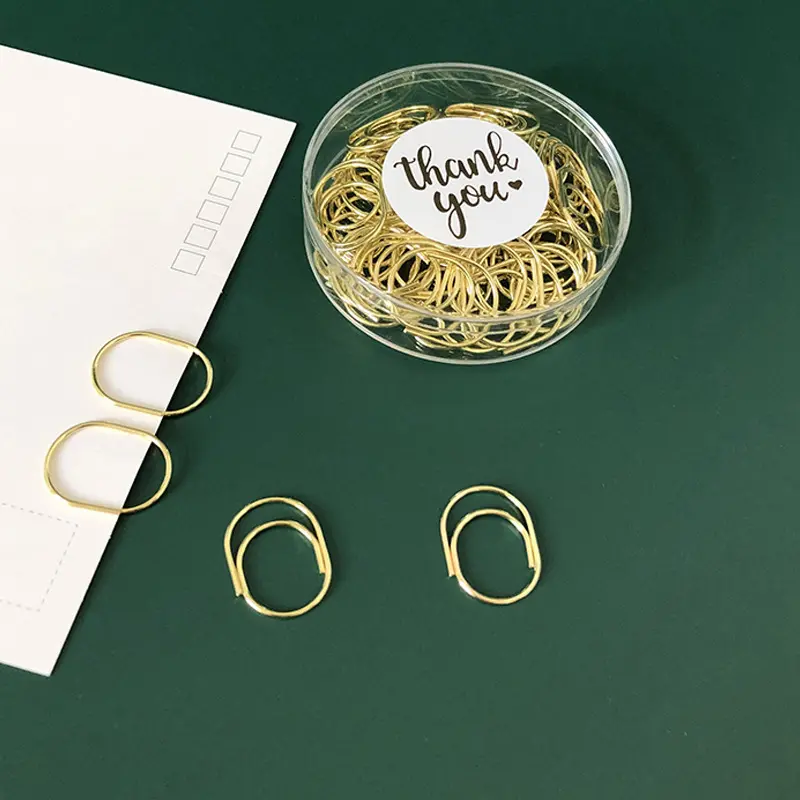 60pcs Creative Paper Clips Cute Paper Clip Mini Metal Paper Clip - Perfect for Planners, Stationery & Office Supplies Binder Clip