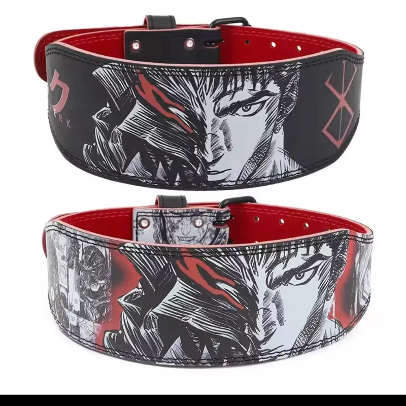 Anime Print Weight Lifting Belt, Sports & Outdoor Fitness Weight Training Support Accessory
