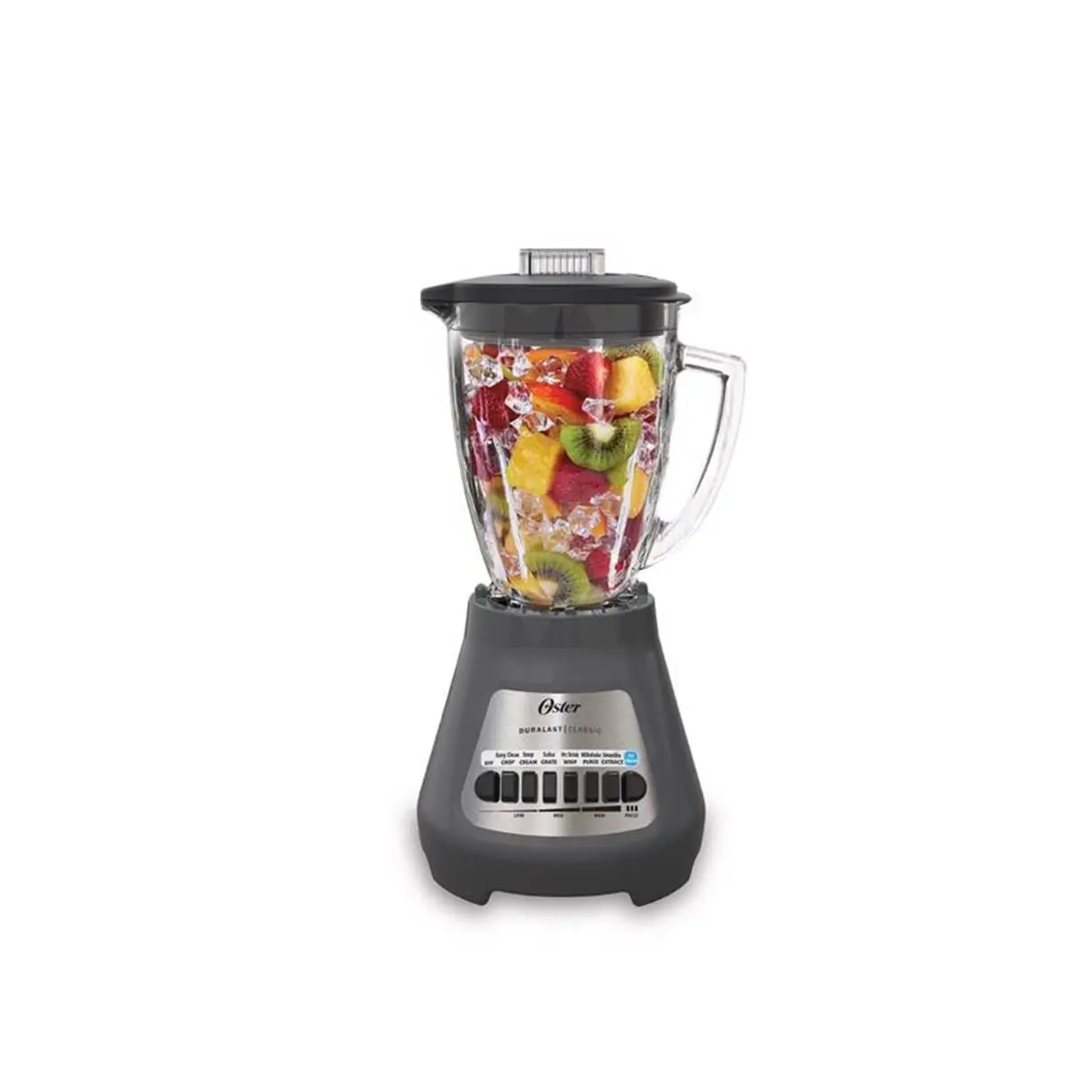 212 MAIN Classic Plastic Tabletop Stainless Steel Blender - 6-Cup Capacity, 8-Speed, Gray High Performance Ice Crushing Multi-Use Kitchen Appliance, High Performance Blender