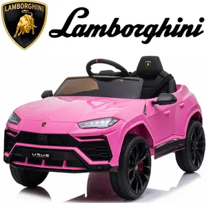 CoCLUB Lamborghini Urus 12V Electric Powered Ride on Car Toys for Girls Boys, Pink Kids Electric Vehicles Ride on Toys with Remote Control, Foot Pedal, MP3 Player and LED Headlights, CL61, Gift for Boys and Girls