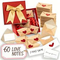 60pcs Love Notes And Box