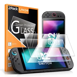 Hastraith Screen Protector for Nintendo New Switch2 (2025) 7.9 Inch, Anti-Scratch, Bubble-Free, Transparent HD Clear Tempered Glass Film Screen Protector, 9H Hardness, Ultra-Thin 0.25mm, 2-Pack