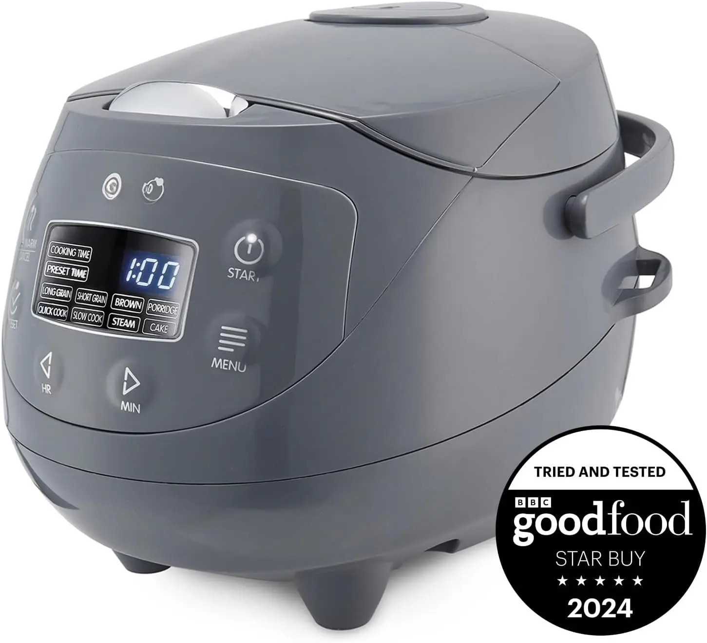 Panda Mini Rice Cooker With Ceramic Bowl and Fuzzy Logic (3.5 cup, 0.63 ...