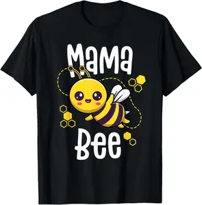 100% Cotton Mama Bee Shirt Family Bee Shirts First Bee Day Outfits T-Shirt