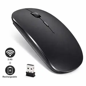 2.4GHz Wireless Gaming Mouse + Bluetooth | Silent Click | Adjustable DPI | Laptop, PC, iPad Compatible