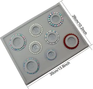 Plastic design board  beading tray for jewelry making with CM marking