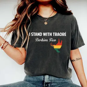 Burkina Faso Ibrahim Traoré Thomas Sankara T-Shirt, Tribute Ibrahim Traore Mens T-shirt, Woman Shirt, Full Sizes