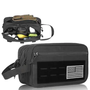 Men's Outdoor Adventure Grooming Bag - 10 inches (25 cm) | Spacious pockets and moisture-proof design, multi-functional storage bag, portable toiletry bag for men and women, suitable for camping and travel hygiene kit, perfect holiday gift.