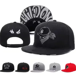 Embroidery Retro Baseball Caps for Men Women Bone Snapbacks Black Sports Hats Street Art Hip Hop Cap Hat with Unique Embroidery Designs