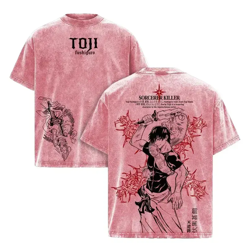 Toji Fushiguro Tee Washed – Jujutsu Kaisen: Execution The Shibuya Incident * Culling Game Prelude Vintage Oversized Heavy Cotton Double Printed Front & Anime T-Shirt, Retro Unisex Streetwear Scene georgia outfit graphic lemon demon logo print gift