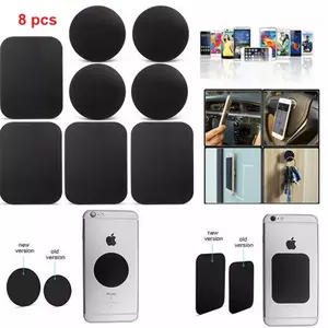 8 PCS Metal Plates Sticker Replace For Magnetic Car Mount Holder Cell Phone GPS