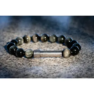 Eagle Eye Cremation Bracelet for Hair Fur or Ash