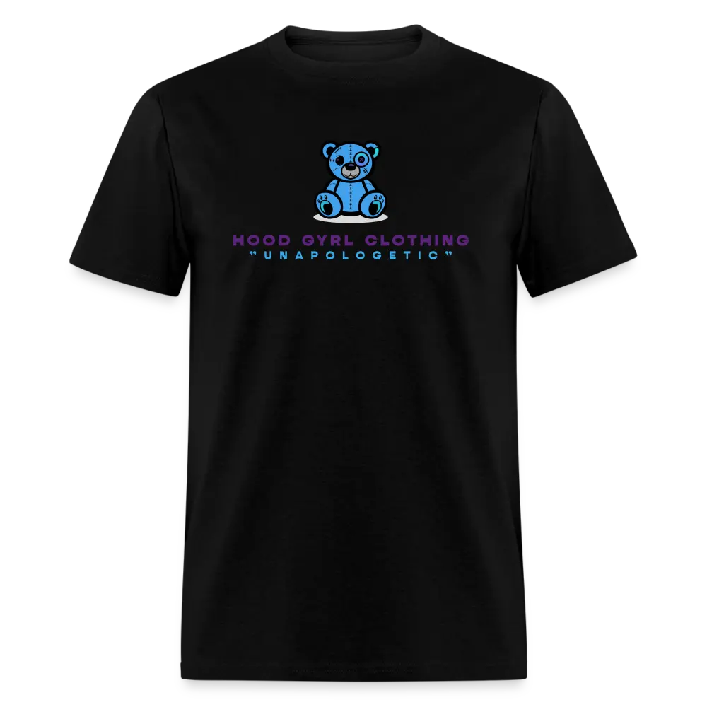 Hood Gyrl T-Shirt UNAPOLOGETIC BLUE BEAR TEE  Hood Gyrl Vibe  Comfy Graphic Short Sleeve Shirt  New Drop! Be Yourself and Don't Apologize! Buy Now! ️