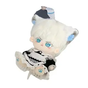 20cm Anime JK Satoru Gojo Kawaii Cosplay Soft Plush Doll Body Ear Tail Set Fan Collection Cartoon Plushies Model Toy Figure Gift