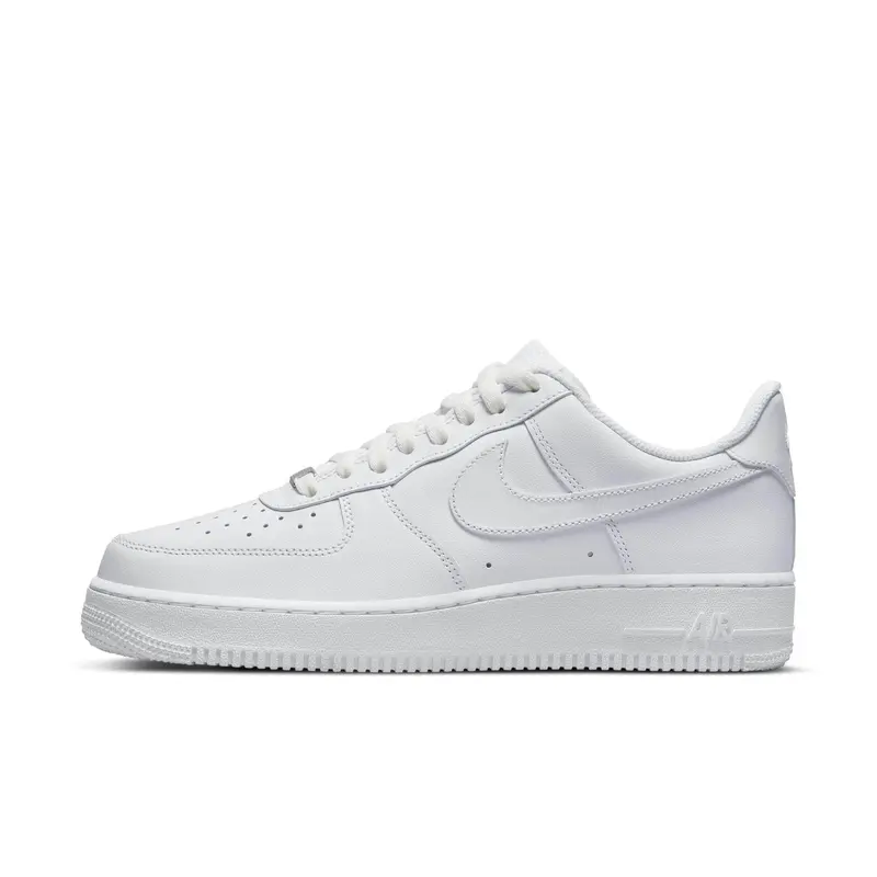 Nike Air Force 1 "Triple White" Men's Sneakers, White Color, Classic Design, Ideal for Versatile Wear